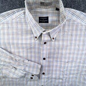 Gitman Bros Button Up Shirt White Fashion Post Louisville Large White Check